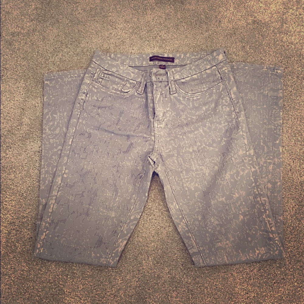 Marchesa Notte Patterned Denim
